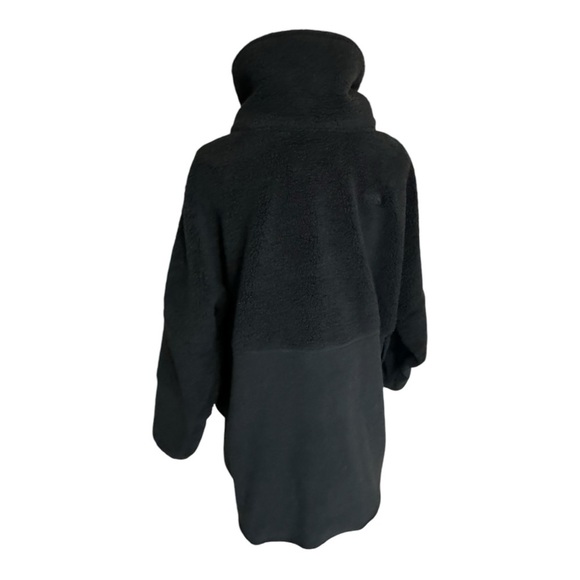The North Face Novelty 200 Fleece Tundra Size L Warm Oversized 1/2 Zip Black - Picture 5 of 7